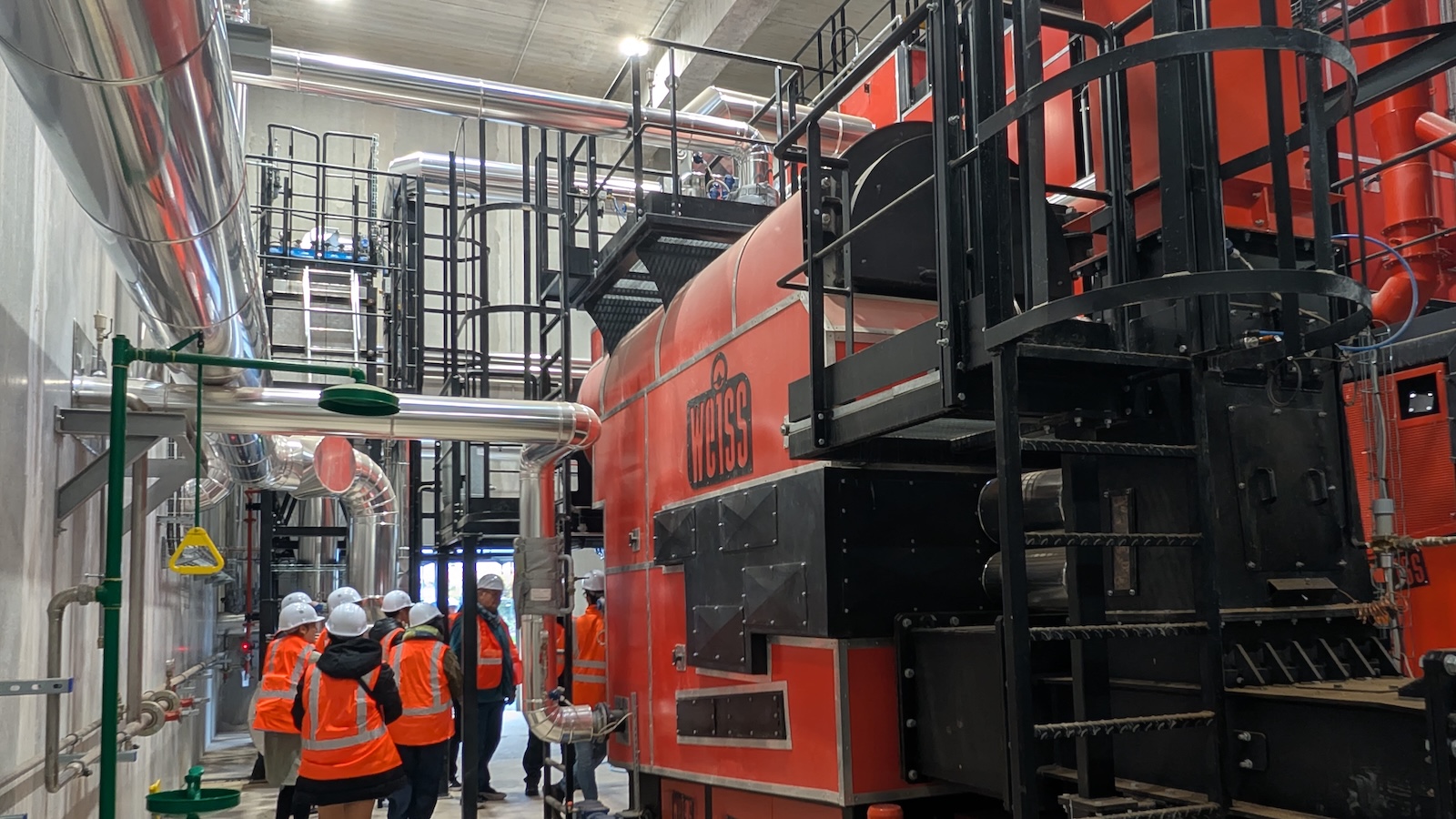 Usine biomasse alimentant le réseau de chauffage urbain de Talange
